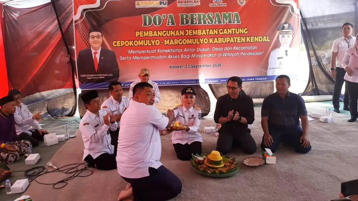 Jembatan Gantung 120 Meter Kendal Dibangun, Pangkas Waktu Tempuh Gemuh-Pegandon Jadi 5 Menit
