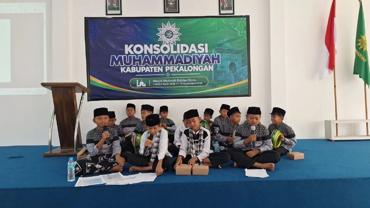 Rangkul Warga NU Lewat Seni Hadroh, MI Muhammadiyah Kutosari Pekalongan Berhasil Gaet Murid