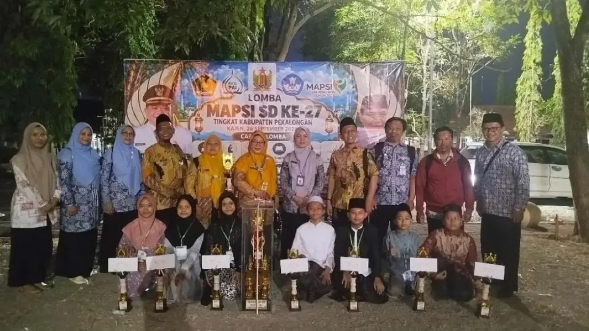 Wonopringgo Sabet Juara Umum MAPSI XXVII Kabupaten Pekalongan, 3 Siswa SDIT Gondang Lolos ke Jateng