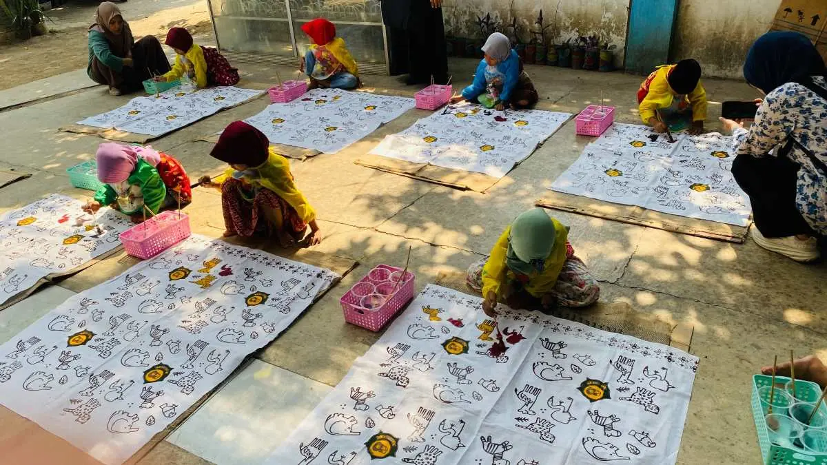 Bentuk Karakter Peduli Budaya, PAUD Annisa Muslimat NU Pekalongan Kenalkan Batik Sejak Usia Dini