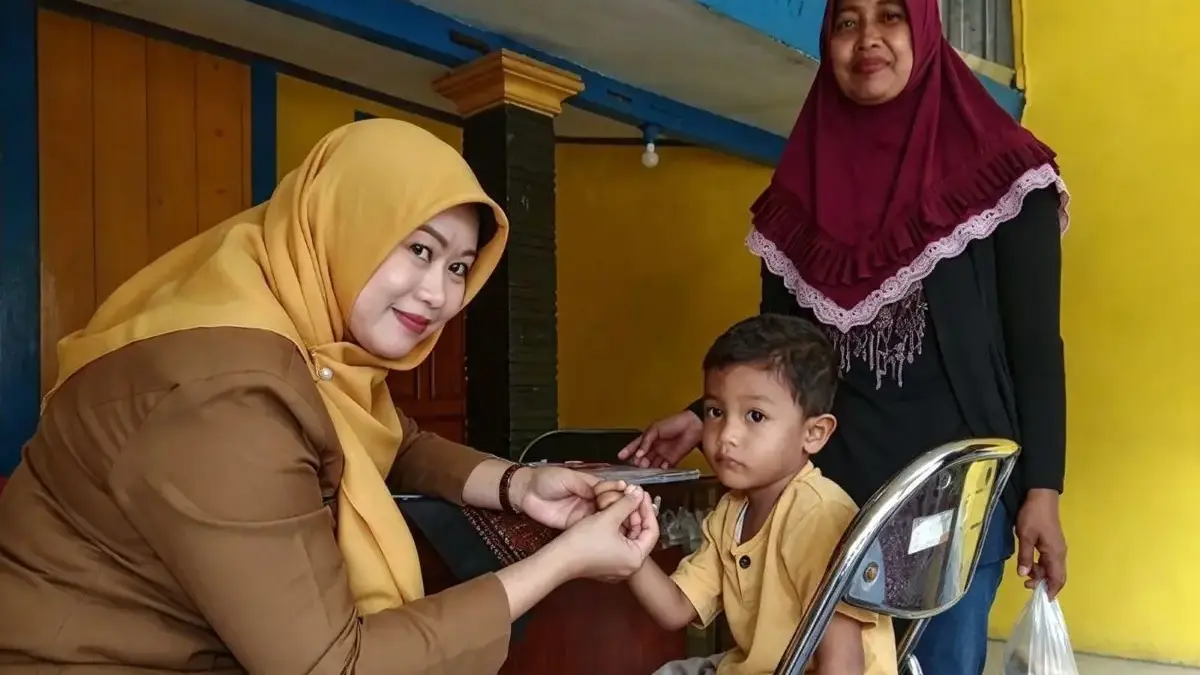 Cegah Infeksi Cacing dan Stunting, Pemdes Margomulyo Kendal Genjot Layanan Posyandu Balita