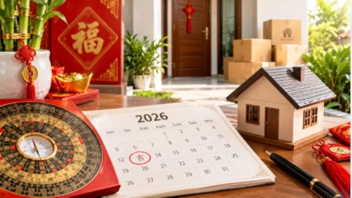Hari Baik Pindah Rumah Menurut Fengshui dan Tong Shu 2026! Simak Cara Memilihnya Hari baik pindah rumah menurut Fengshui