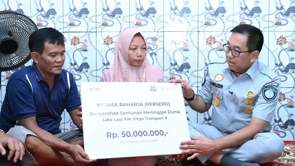 Jasa Raharja Terus Bergerak, Tiga Ahli Waris Korban KM Virgo Terima Santunan di Jawa Timur Korban KM Virgo