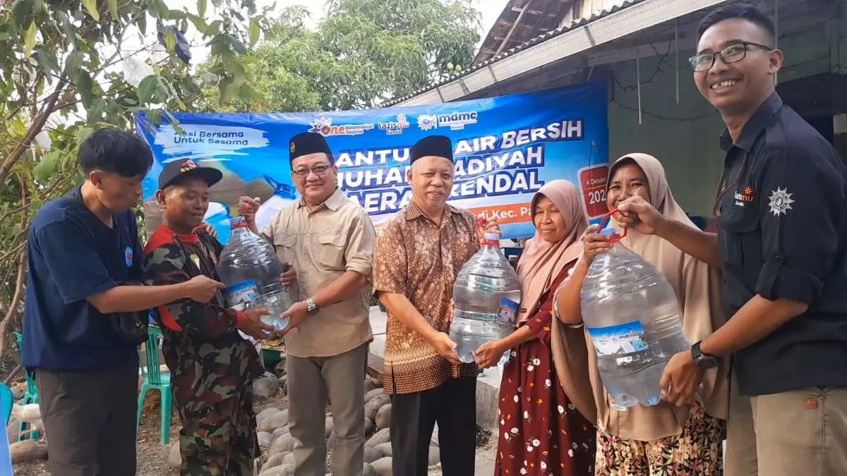 Tanggap Kekeringan, Muhammadiyah Kendal Salurkan 27.090 Liter Air Bersih di Sukorejo dan Patean