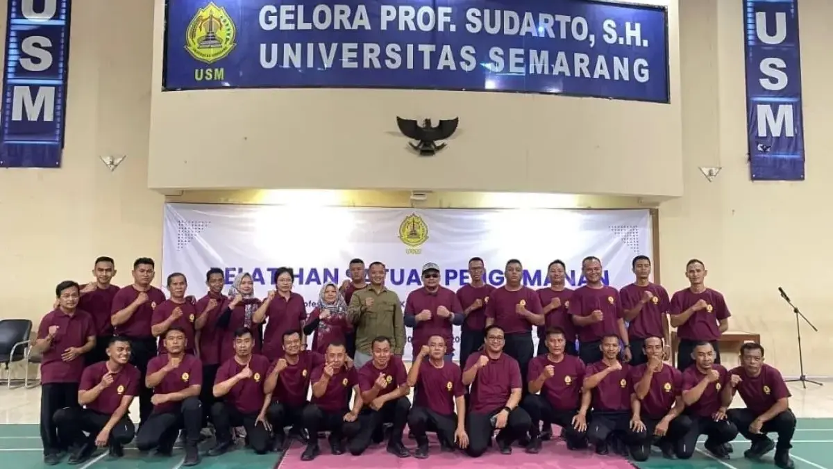 Tingkatkan Profesionalisme dan Pelayanan, Universitas Semarang Gembleng 22 Personel Satpam Kampus