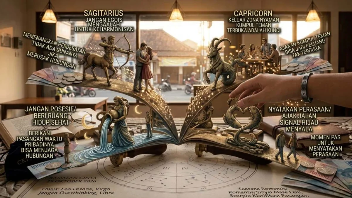 Ini Saatnya! Ramalan Cinta Zodiak 29 Oktober 2026 untuk Sagitarius, Capricorn, Aquarius, dan Pisces Ramalan Cinta Zodiak 29 Oktober 2026