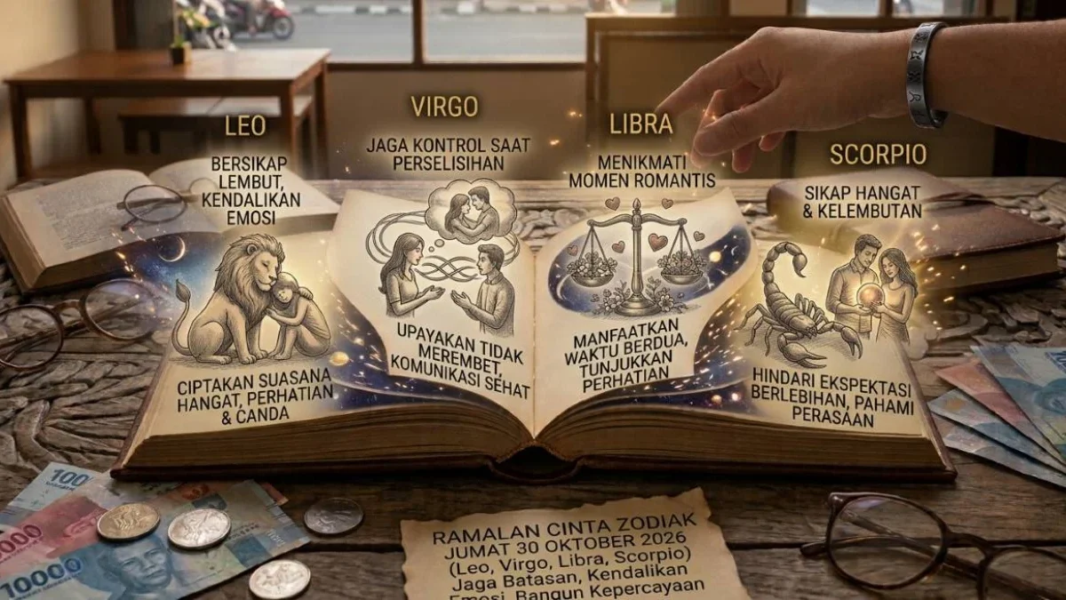 Ada Perselisihan? Ramalan Cinta Zodiak Jumat 30 Oktober 2026 untuk Leo, Virgo, Libra, dan Scorpio Ramalan Cinta Zodiak Jumat 30 Oktober 2026