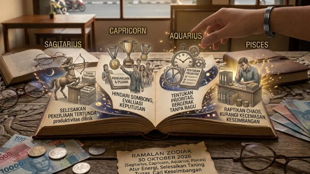 Luar Biasa! Ramalan Zodiak 30 Oktober 2026 untuk Sagitarius, Capricorn, Aquarius, dan Pisces Ramalan Zodiak 30 Oktober 2026